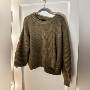 JCrew cozy green sweater